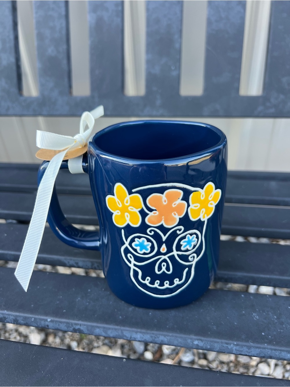 Rae Dunn Dia De Los Muertos Mug with Skull
